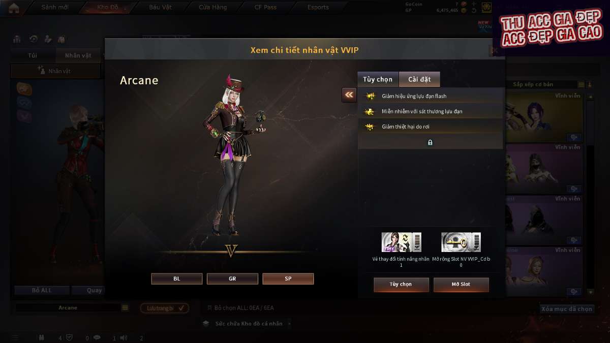 shop acc cf uy tin gia re